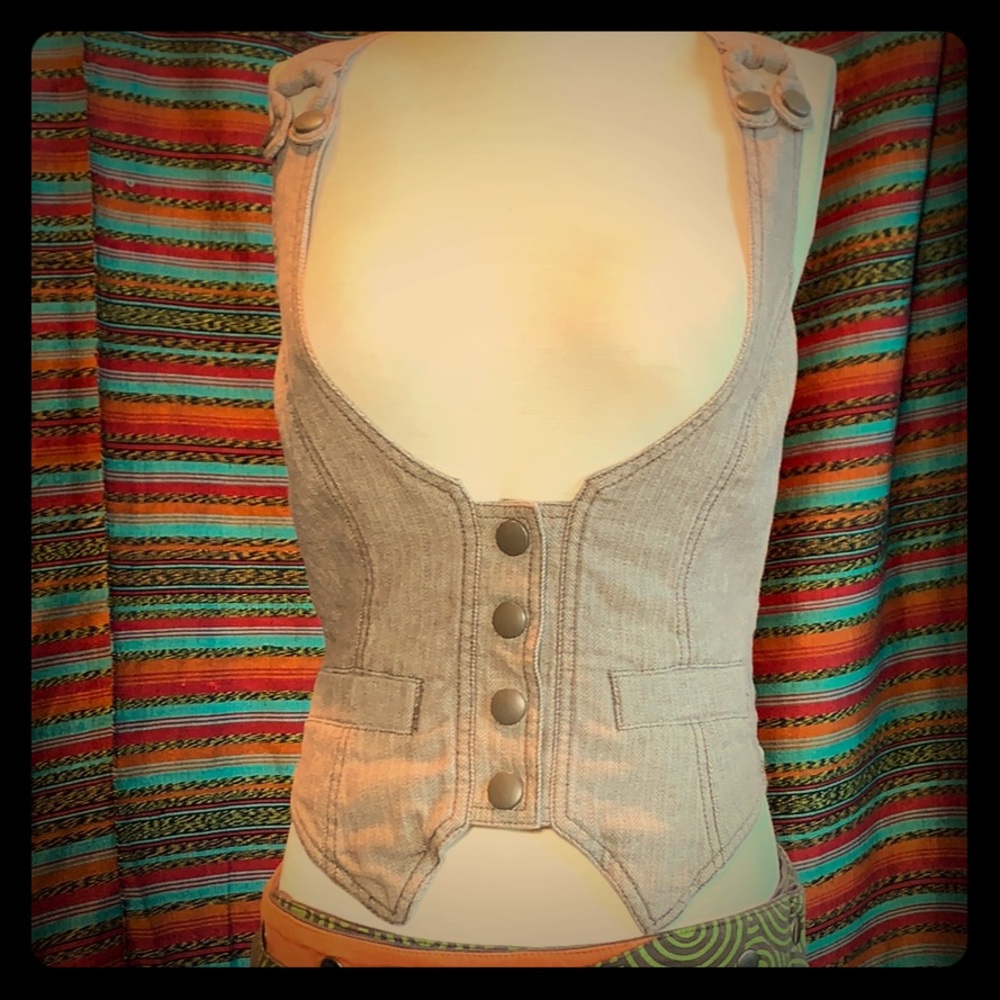Bebop Herringbone Vest S